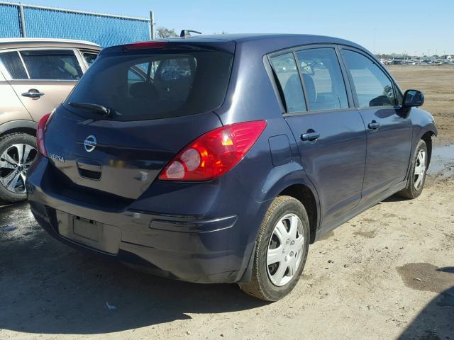 3N1BC13E47L370588 - 2007 NISSAN VERSA S BLUE photo 4