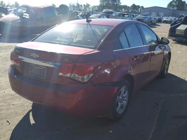 1G1PG5S91B7209219 - 2011 CHEVROLET CRUZE LT RED photo 4