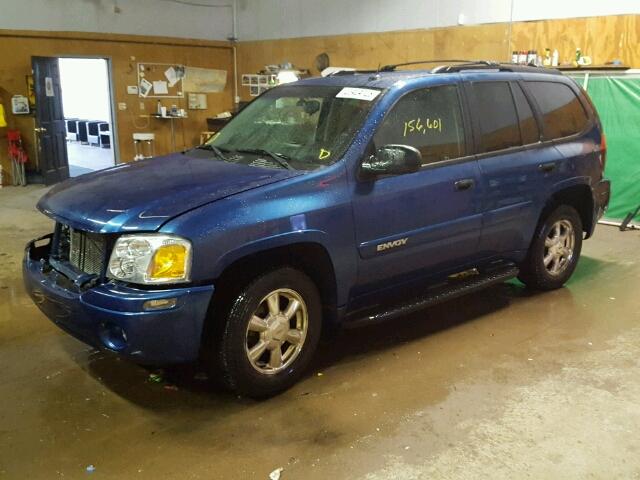 1GKDT13S852233152 - 2005 GMC ENVOY BLUE photo 2