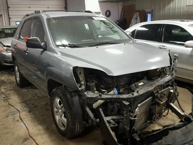 KNDJE723677420840 - 2007 KIA SPORTAGE E GRAY photo 1