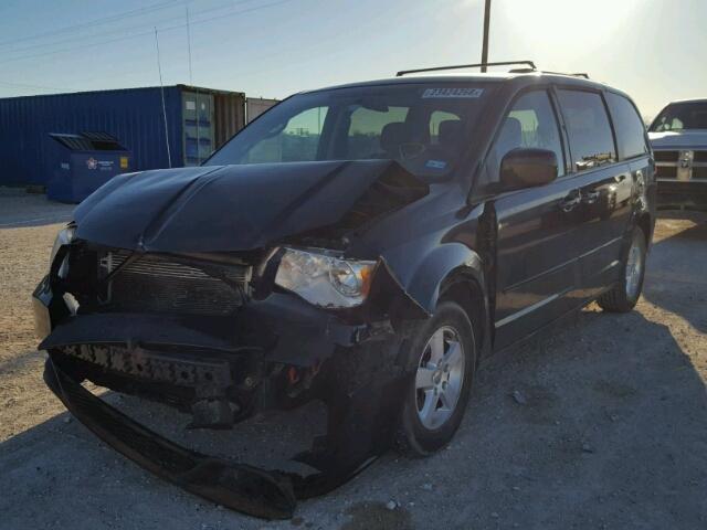 2C4RDGCG2CR377050 - 2012 DODGE GRAND CARA BLACK photo 2