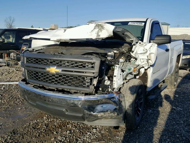 1GCNCPEH8EZ366232 - 2014 CHEVROLET SILVERADO WHITE photo 2