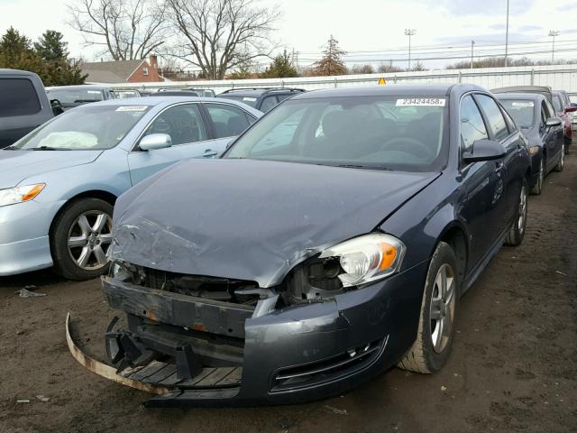 2G1WA5EK4A1103483 - 2010 CHEVROLET IMPALA LS GRAY photo 2