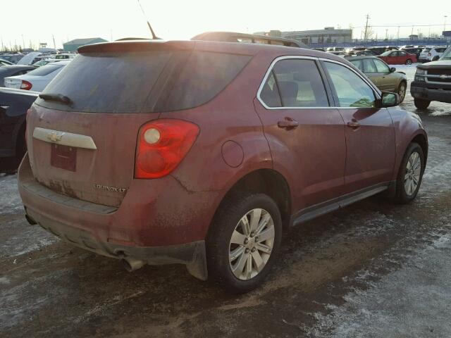 2CNFLNEY8A6405492 - 2010 CHEVROLET EQUINOX LT RED photo 4