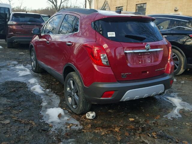 KL4CJCSB7EB711632 - 2014 BUICK ENCORE RED photo 3