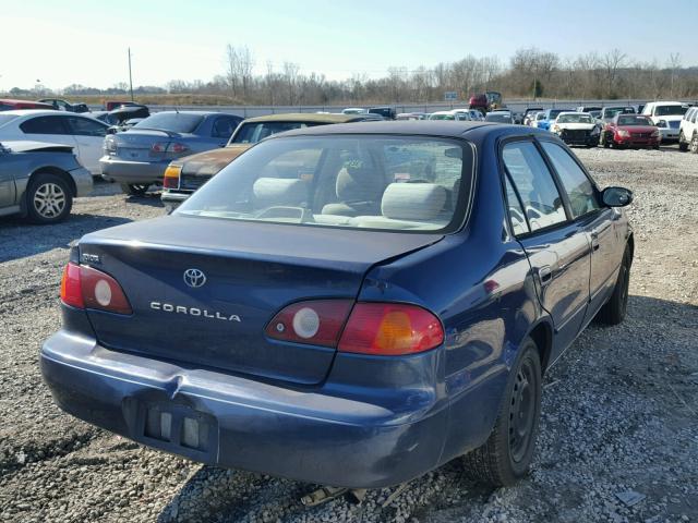 2T1BR12E81C479918 - 2001 TOYOTA COROLLA CE BLUE photo 4