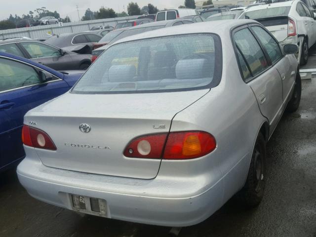 1NXBR12E72Z614869 - 2002 TOYOTA COROLLA CE SILVER photo 4