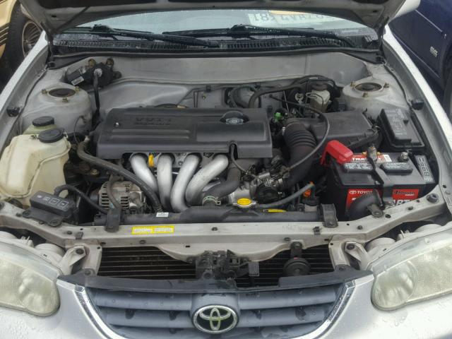 1NXBR12E72Z614869 - 2002 TOYOTA COROLLA CE SILVER photo 7