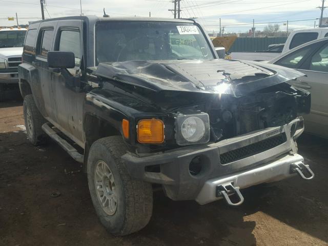 5GTEN13E888165627 - 2008 HUMMER H3 BLACK photo 1