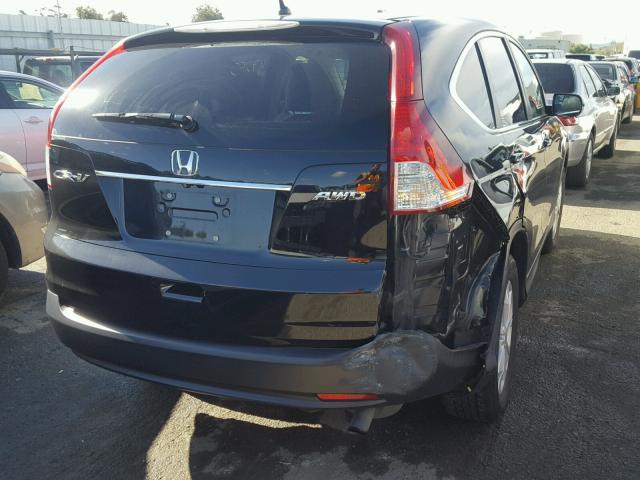 2HKRM4H55EH628438 - 2014 HONDA CR-V EX BLACK photo 4