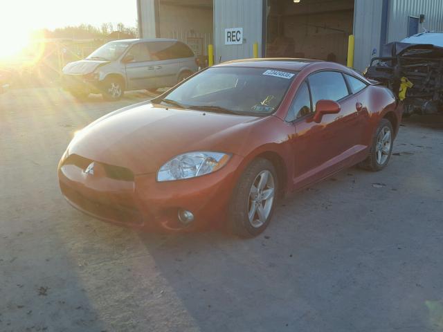 4A3AK24F88E008626 - 2008 MITSUBISHI ECLIPSE GS ORANGE photo 2