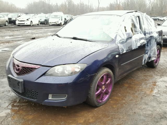 JM1BK12G881182989 - 2008 MAZDA 3 I BLUE photo 2