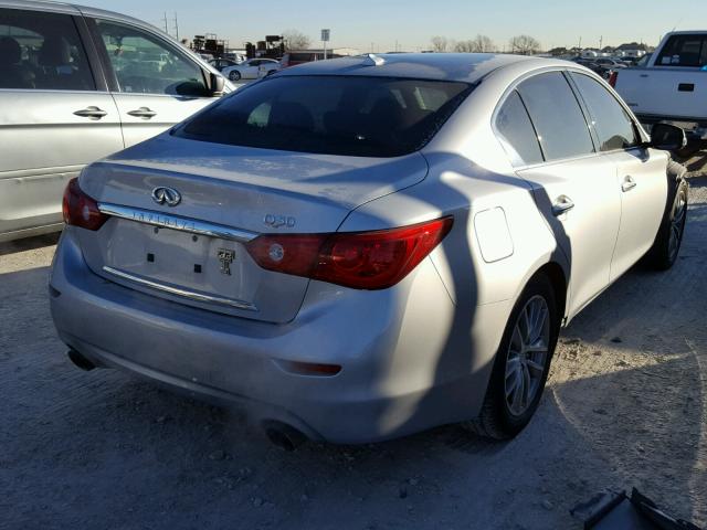 JN1BV7AP6EM680410 - 2014 INFINITI Q50 BASE SILVER photo 4