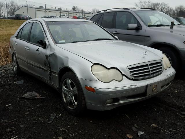 WDBRF81J14F548554 - 2004 MERCEDES-BENZ C 240 4MAT SILVER photo 1