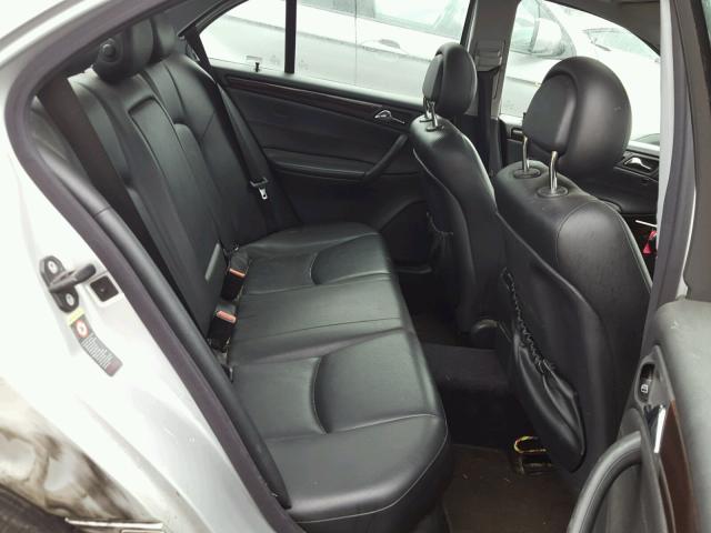 WDBRF81J14F548554 - 2004 MERCEDES-BENZ C 240 4MAT SILVER photo 6