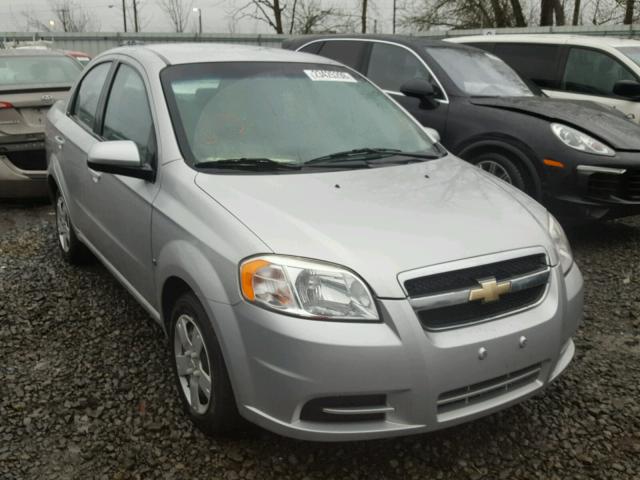 KL1TD56E89B602168 - 2009 CHEVROLET AVEO LS SILVER photo 1