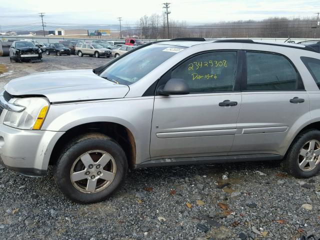 2CNDL23F586302919 - 2008 CHEVROLET EQUINOX LS SILVER photo 10