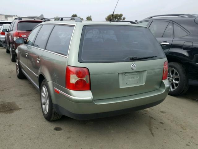 WVWVD63B64E027965 - 2004 VOLKSWAGEN PASSAT GLS GREEN photo 3