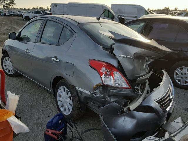 3N1CN7AP5EL816329 - 2014 NISSAN VERSA S SILVER photo 3