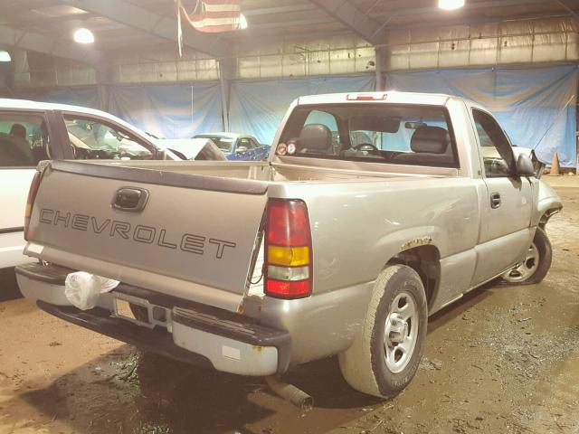 1GCEC14W4YZ144398 - 2000 CHEVROLET SILVERADO GRAY photo 4