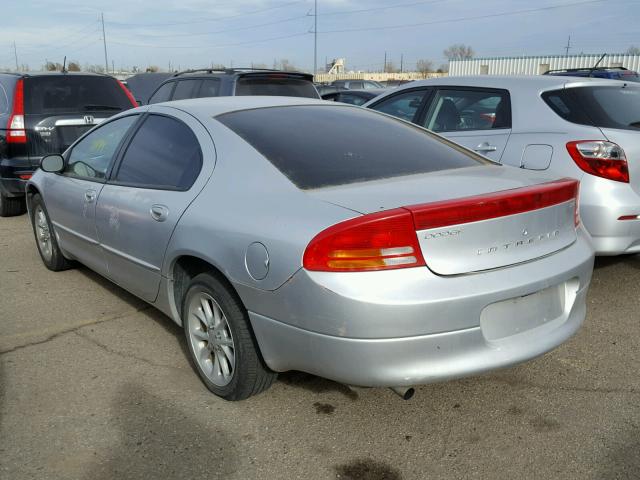 2B3HD46R82H270176 - 2002 DODGE INTREPID S SILVER photo 3