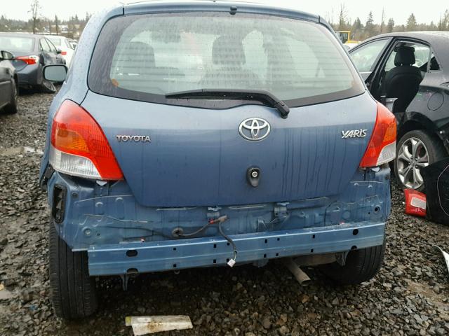 JTDJT903695255388 - 2009 TOYOTA YARIS BLUE photo 9