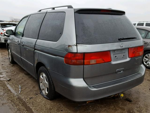 2HKRL18661H546254 - 2001 HONDA ODYSSEY EX GRAY photo 3