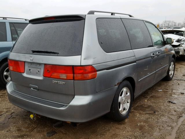 2HKRL18661H546254 - 2001 HONDA ODYSSEY EX GRAY photo 4