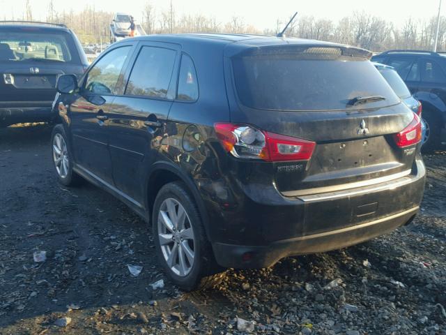 4A4AP3AU1FE051658 - 2015 MITSUBISHI OUTLANDER BLACK photo 3