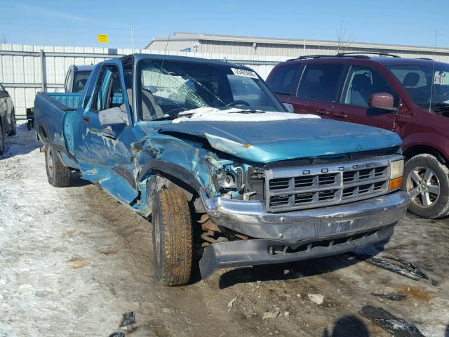 1B7GL23X8TS647944 - 1996 DODGE DAKOTA BLUE photo 1