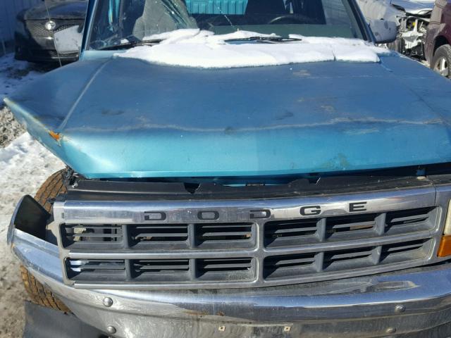 1B7GL23X8TS647944 - 1996 DODGE DAKOTA BLUE photo 7