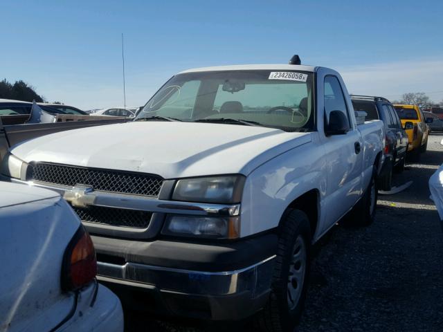 1GCEK14X15Z287686 - 2005 CHEVROLET SILVERADO WHITE photo 2