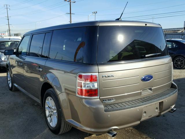 2FMGK5B8XEBD42565 - 2014 FORD FLEX SE GRAY photo 3