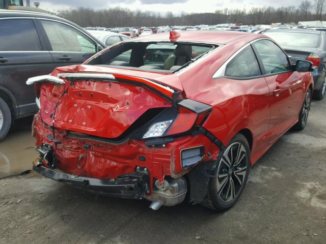 2HGFC3B72HH354317 - 2017 HONDA CIVIC EXL RED photo 4