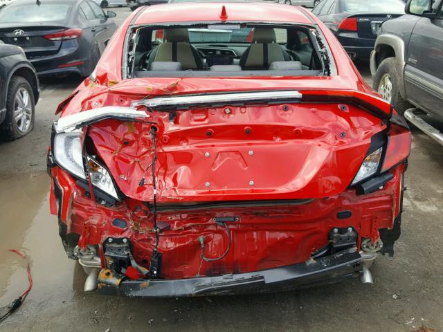 2HGFC3B72HH354317 - 2017 HONDA CIVIC EXL RED photo 9