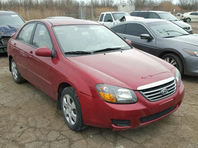 KNAFE221895614224 - 2009 KIA SPECTRA EX RED photo 1