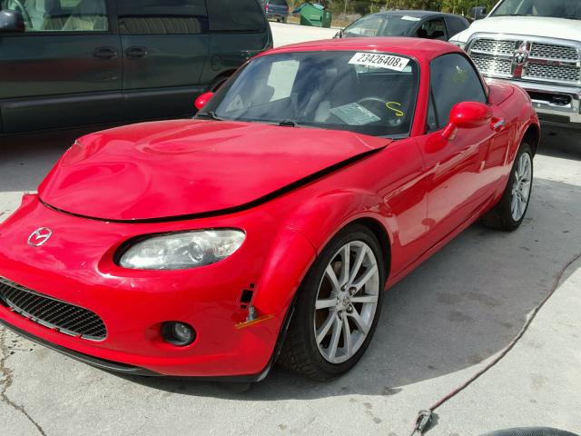 JM1NC26F680152221 - 2008 MAZDA MX-5 MIATA RED photo 2