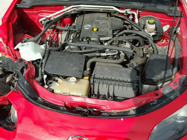 JM1NC26F680152221 - 2008 MAZDA MX-5 MIATA RED photo 7