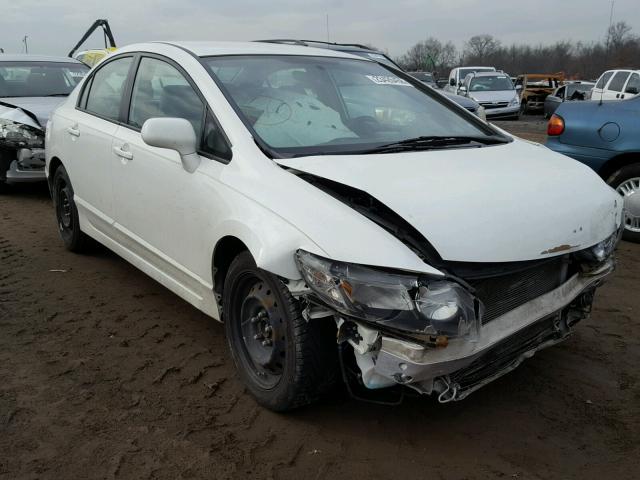 2HGFA1F5XAH523072 - 2010 HONDA CIVIC LX WHITE photo 1