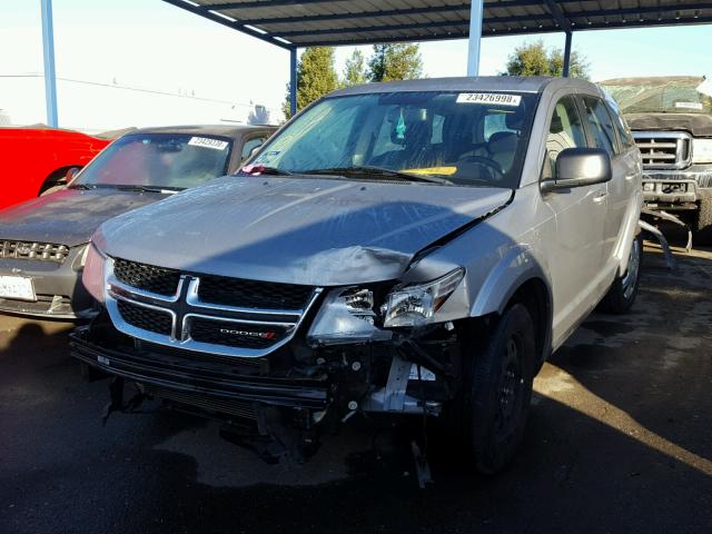 3C4PDCAB2FT688566 - 2015 DODGE JOURNEY SE GRAY photo 2