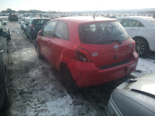 JTDJT923875035339 - 2007 TOYOTA YARIS RED photo 3