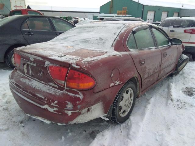 1G3NK52F22C240974 - 2002 OLDSMOBILE ALERO GX RED photo 4