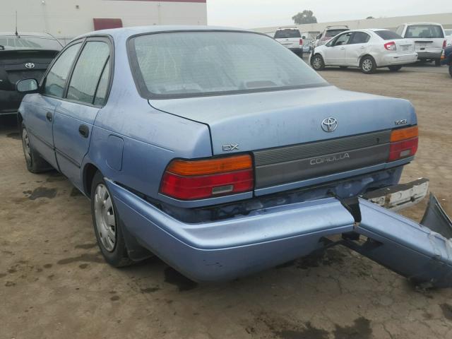 1NXAE09B3SZ301606 - 1995 TOYOTA COROLLA LE BLUE photo 3