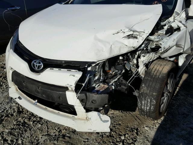 2T1BURHE2FC371547 - 2015 TOYOTA COROLLA L WHITE photo 9