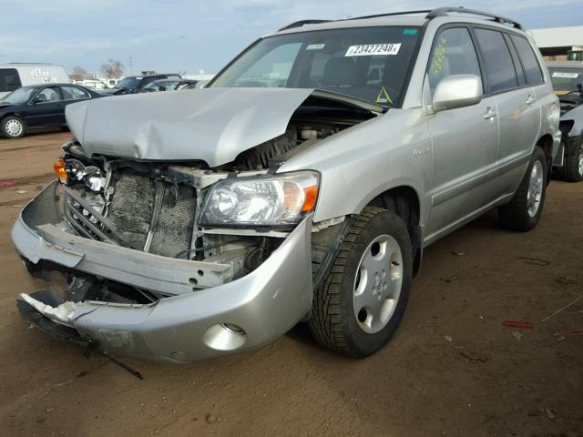 JTEEP21A050121148 - 2005 TOYOTA HIGHLANDER SILVER photo 2