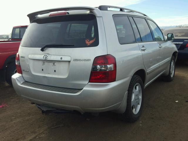 JTEEP21A050121148 - 2005 TOYOTA HIGHLANDER SILVER photo 4