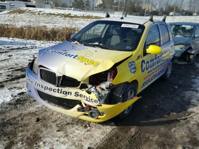 KL2TD66E89B659651 - 2009 PONTIAC G3 YELLOW photo 2