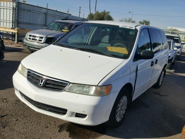 2HKRL18542H550649 - 2002 HONDA ODYSSEY LX WHITE photo 2