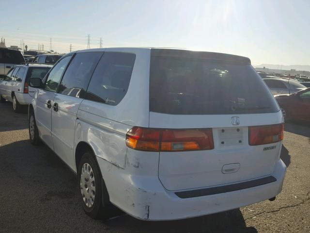 2HKRL18542H550649 - 2002 HONDA ODYSSEY LX WHITE photo 3