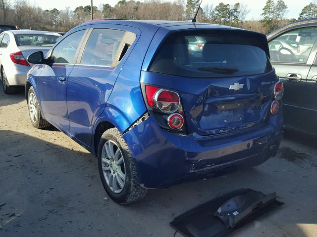 1G1JC6SH2D4212388 - 2013 CHEVROLET SONIC LT BLUE photo 3